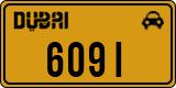 License plate of the UAE, Dubai, Taxi