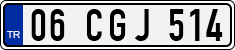 License plate of Turkey, Regular plates