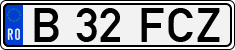 License plate of Romania, Regular plates