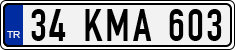 License plate of Turkey, Regular plates