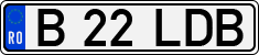 License plate of Romania, Regular plates