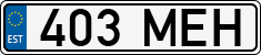 License plate of Estonia, Regular car plates