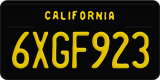 California, Vanity Plates