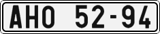 License plate of the Czech Republic, Cars (1960)