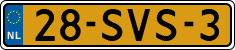 License plate of the Netherlands, Cars