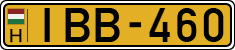 license plates of Hungary, Commercial vehicles (1990)