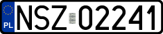 License plates of Poland, Regular car plates