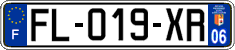 French license plate, SIV (ordinary)
