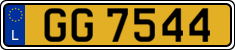 License plate of Luxembourg, 2003 year system