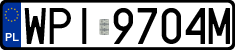 License plates of Poland, Regular car plates