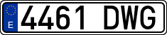 License plates of Spain, Ordinary (2000)