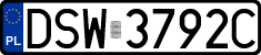 License plates of Poland, Regular car plates