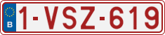 License plate of Belgium, Regular plates (2010)