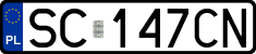 License plates of Poland, Regular car plates