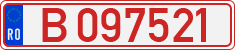 License plate of Romania, Provisional