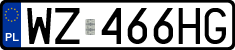 License plates of Poland, Regular car plates