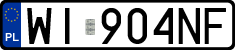 License plates of Poland, Regular car plates