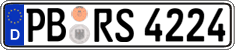 German license plate, Regular plates