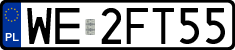 License plates of Poland, Regular car plates