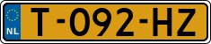 License plate of the Netherlands, Cars