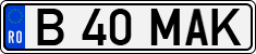 License plate of Romania, Regular plates