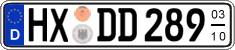 German license plate, Seasonal plates