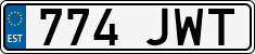 License plate of Estonia, Regular car plates