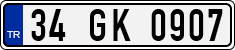 License plate of Turkey, Regular plates