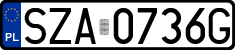 License plates of Poland, Regular car plates
