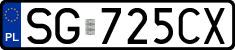 License plates of Poland, Regular car plates