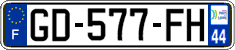 French license plate, SIV (ordinary)