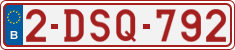 License plate of Belgium, Regular plates (2010)