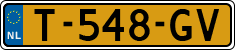 License plate of the Netherlands, Cars