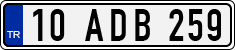 License plate of Turkey, Regular plates