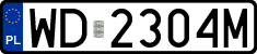 License plates of Poland, Regular car plates