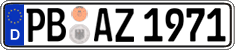 German license plate, Regular plates
