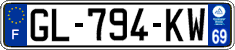 French license plate, SIV (ordinary)