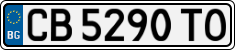 License plate of Bulgaria, Cars