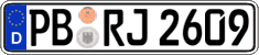 German license plate, Regular plates