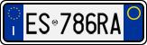 License plate of Italy, Cars (1994 year series)