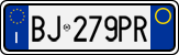 License plate of Italy, Cars (1994 year series)