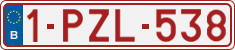 License plate of Belgium, Regular plates (2010)
