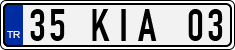 License plate of Turkey, Regular plates