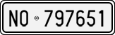 License plate of Italy, Cars (1927 year series)