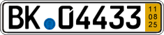 German license plate, Short-term transit plates
