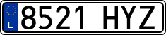 License plates of Spain, Ordinary (2000)