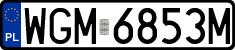 License plates of Poland, Regular car plates