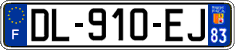 French license plate, SIV (ordinary)