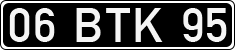 License plate of Turkey, Government and public administrations