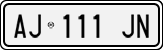 License plate of Italy, Cars (1994 year series)